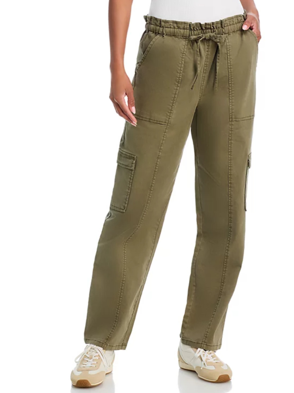 RAILS WOMENS SIZE XSMALL BODIE CARGO TWILL WIDE LEG PANTS DARK OLIVE GREEN NEW